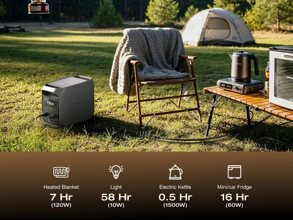 EcoFlow DELTA 3 1000Wh Portable Power Station - Fast Charging Solar Generator - 22