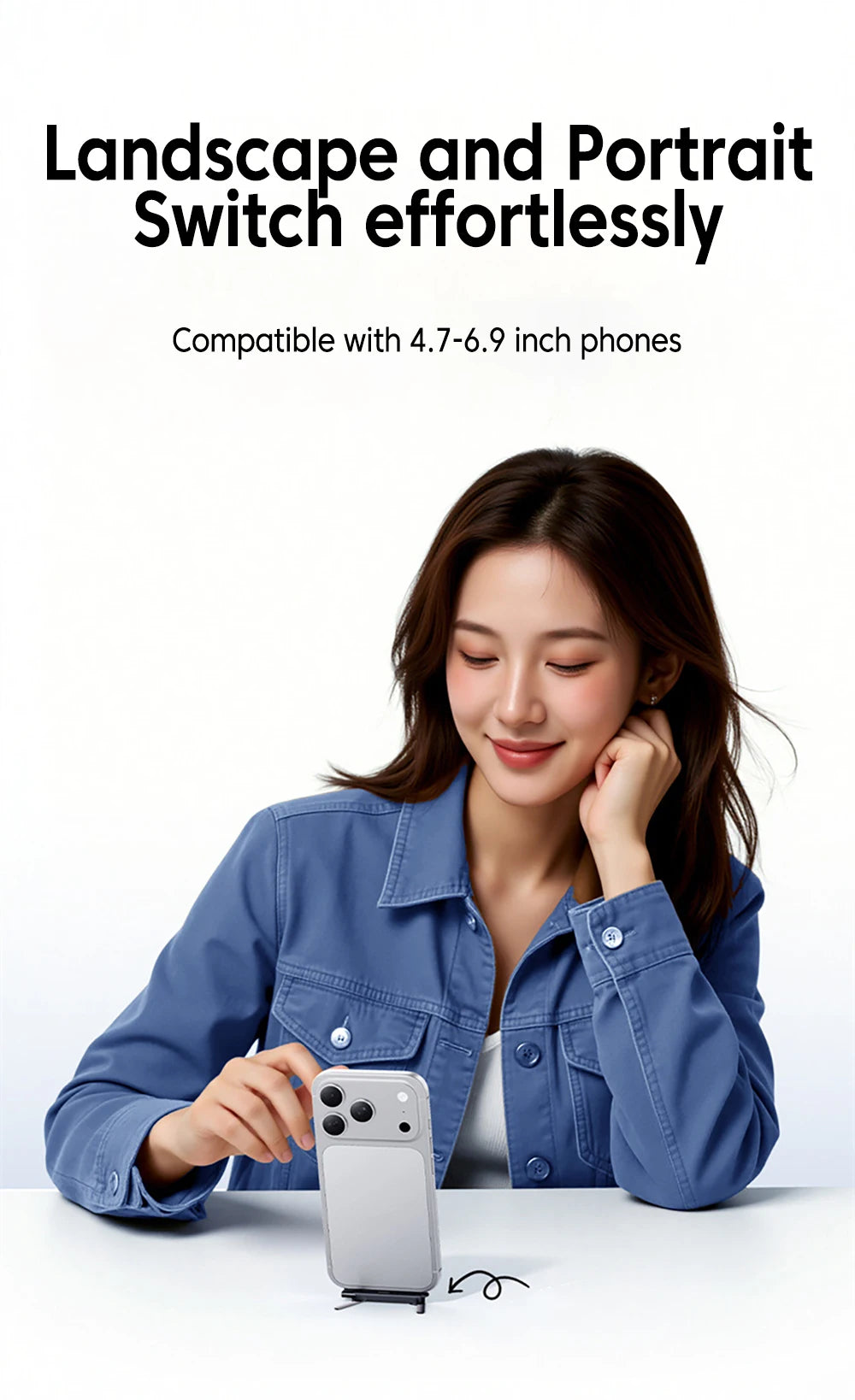 240W USB-C to USB-C Fast Charging Adapter with Built-in Phone Stand - 10