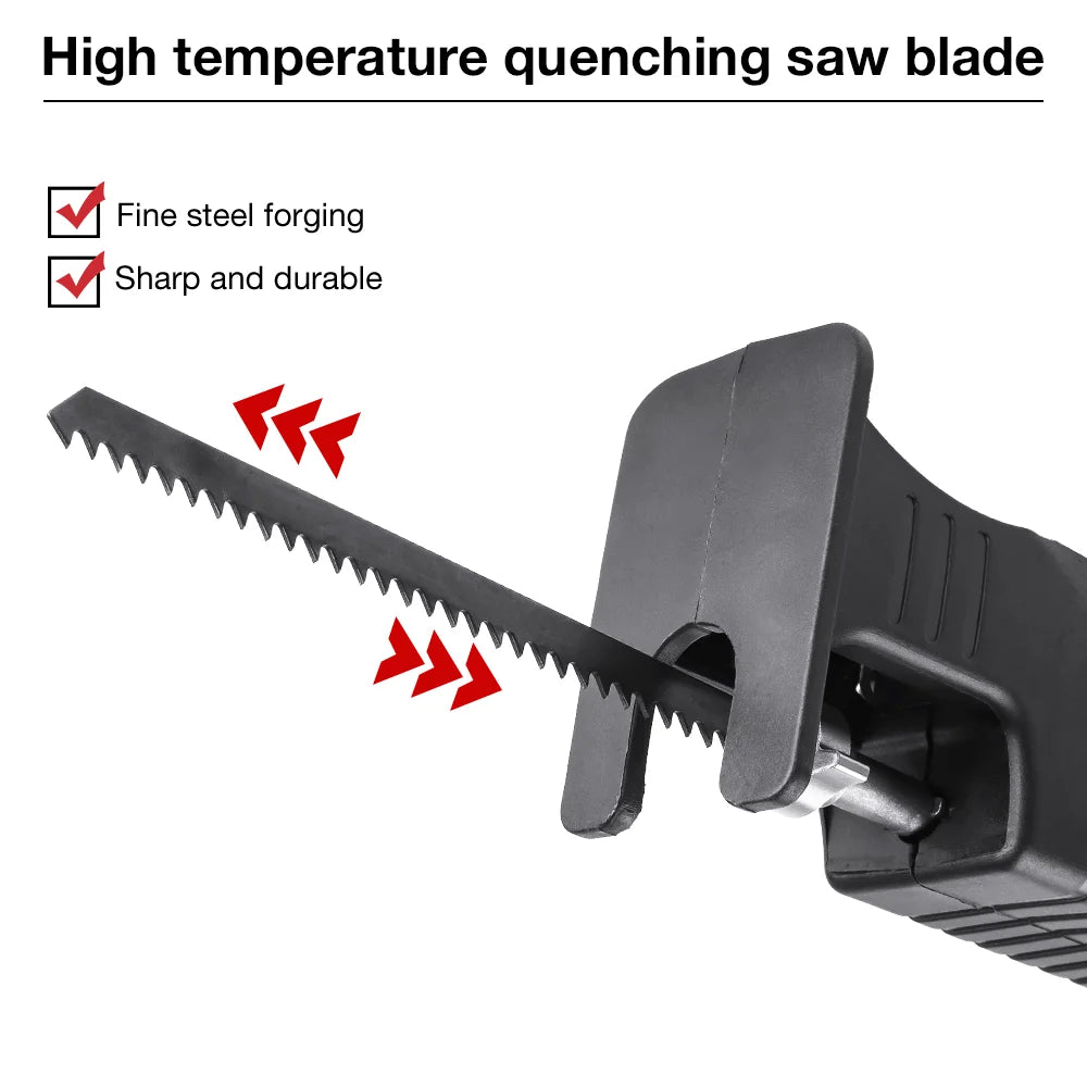 Electric Drill to Reciprocating Saw Adapter - Portable Jig Saw Attachment for Wood & Metal - 2