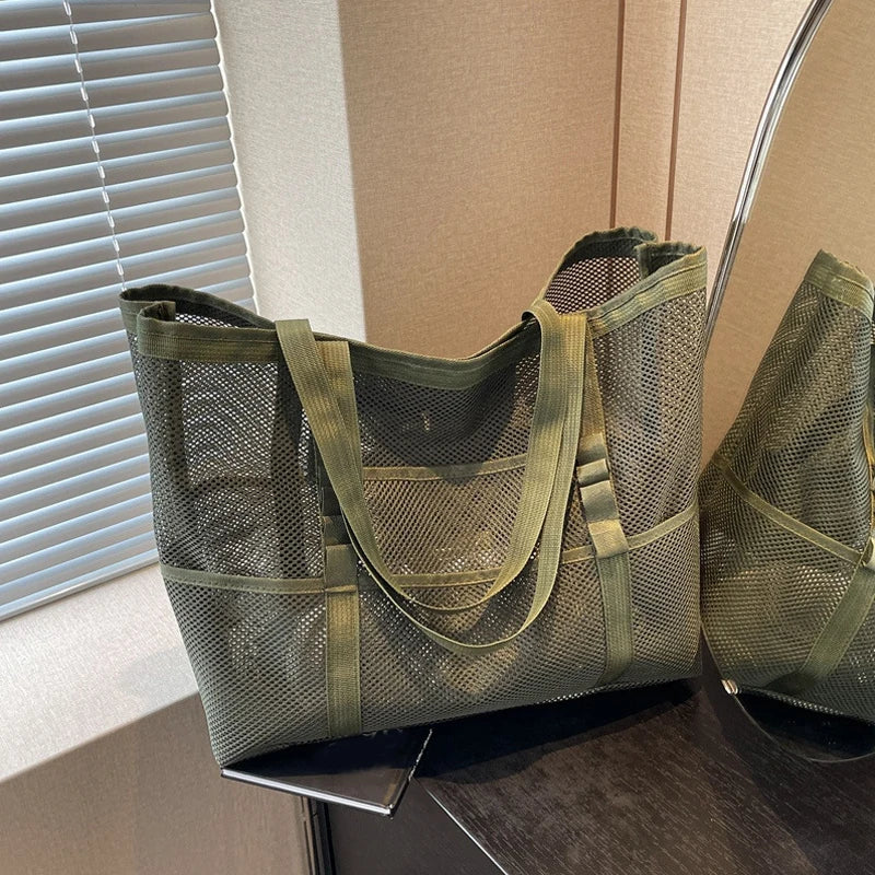 Luxury Hollow Mesh Tote