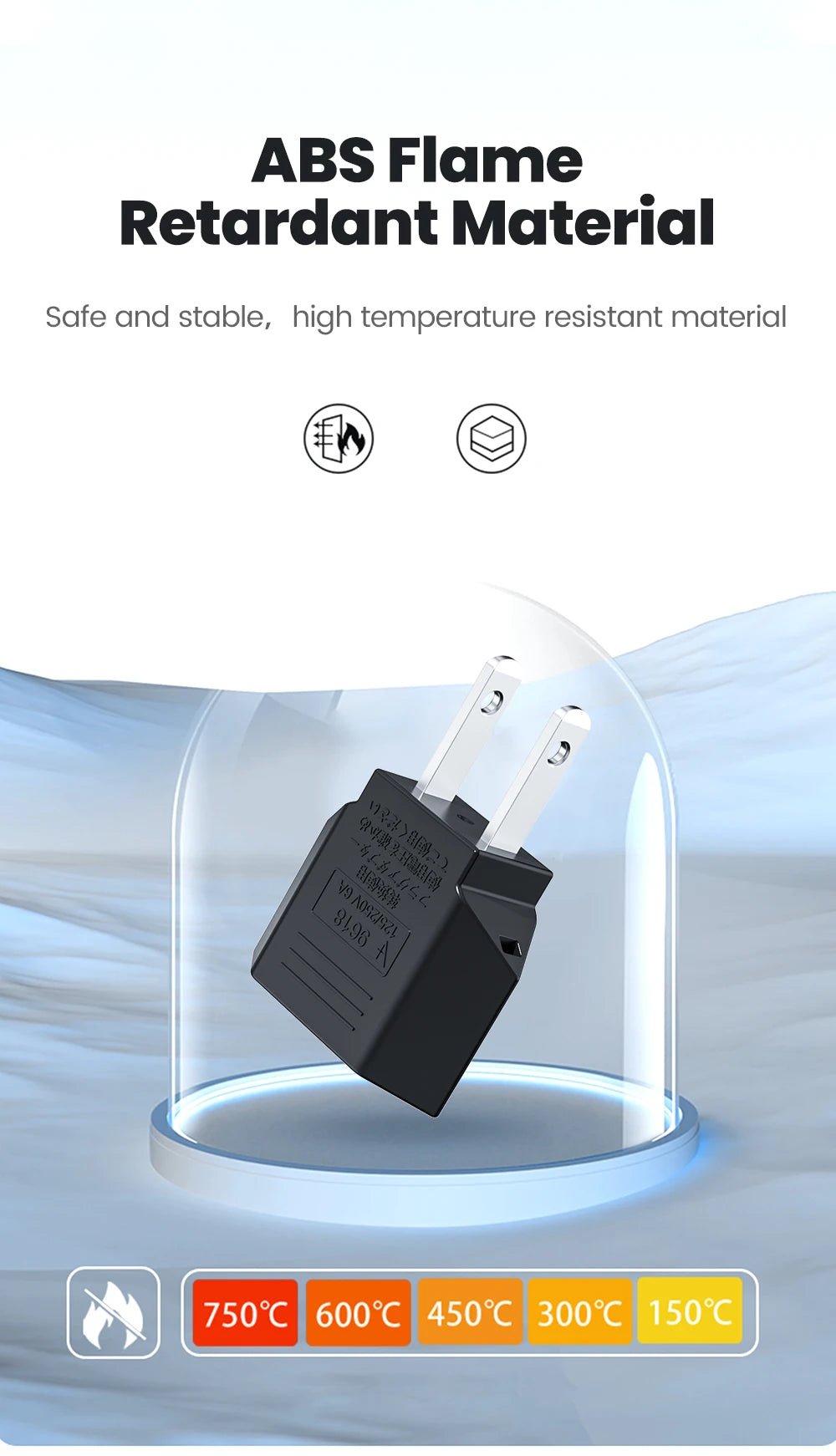 US to EU Travel Plug Adapter - Compact & Safe Universal Power Converter - 13