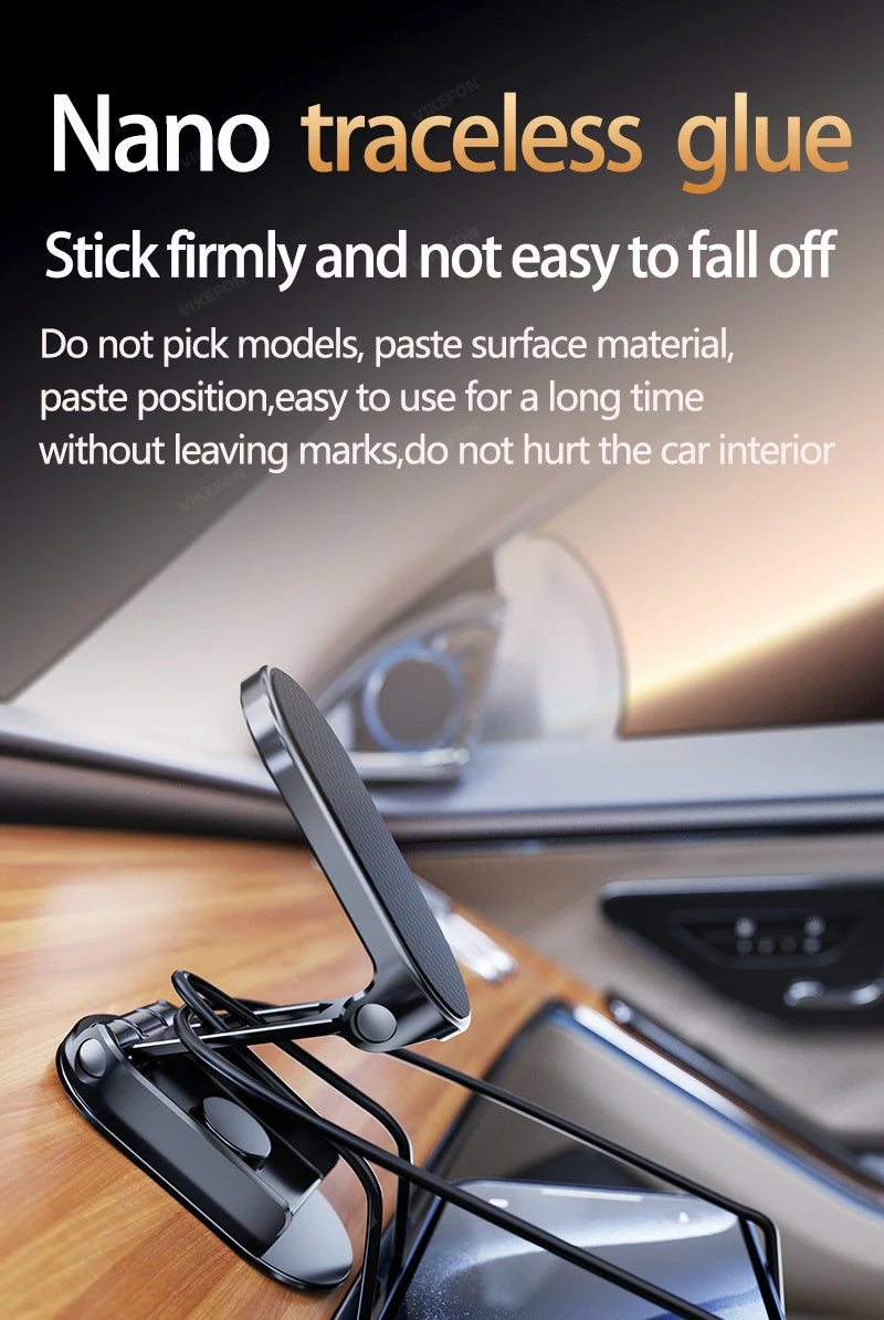 Magnetic 360° Rotating Car Phone Mount - Universal Dashboard GPS Holder - 14