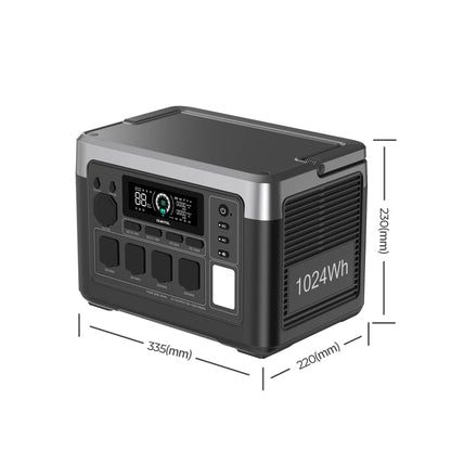 OUKITEL P1000 Plus 1800W Portable Power Station 1024Wh LiFePO4 Solar Generator