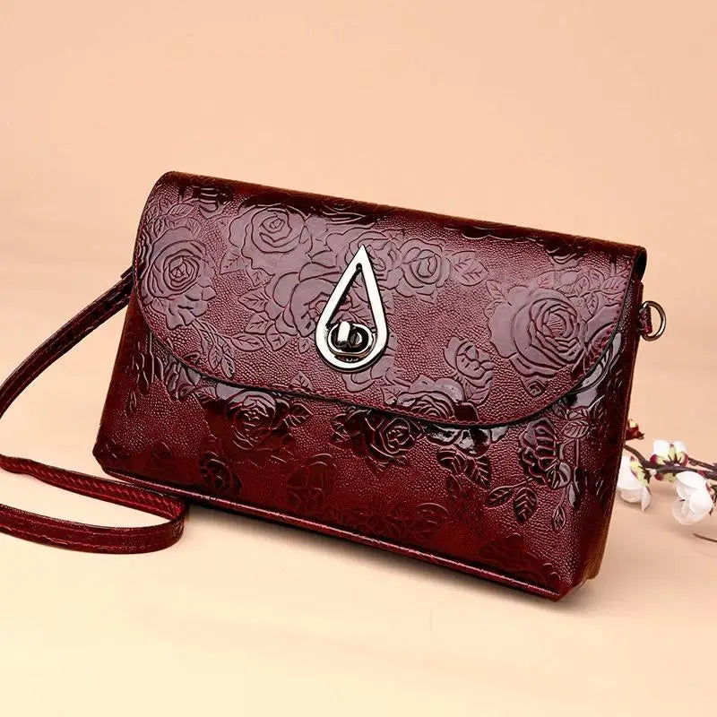 Luxury Floral Embossed Clutch