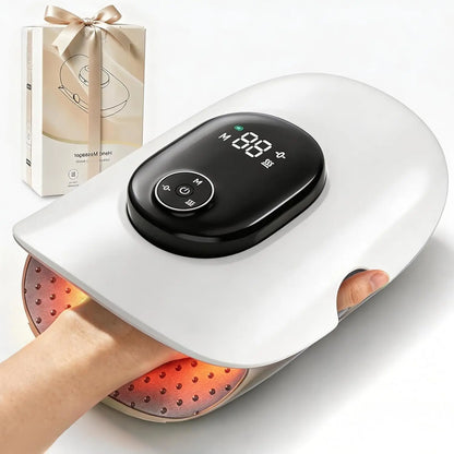 Electric Hand Massager with Finger Stretching & Heat Therapy