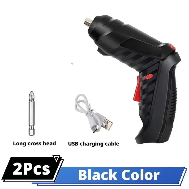 3.6V Cordless Electric Screwdriver Set - Compact Rechargeable Power Tool