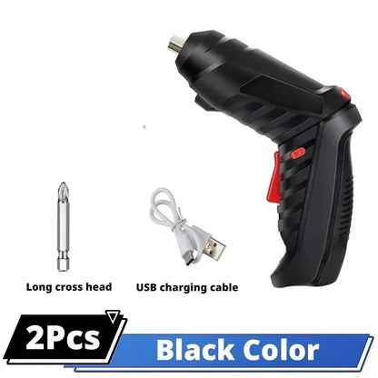 3.6V Cordless Electric Screwdriver Set - Compact Rechargeable Power Tool