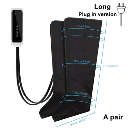 Electric Pneumatic Leg Massager - Full Leg Air Compression Recovery System