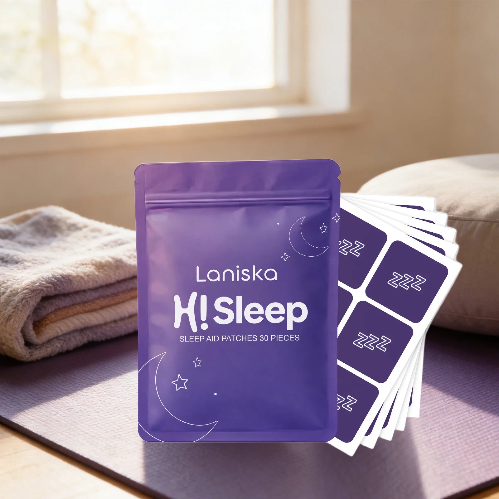 Natural Sleep Aid Patches - Herbal Insomnia Relief & Restful Night Sleep Strips - 3
