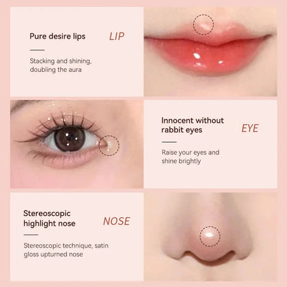 Double-Headed Waterproof Eyeliner & Silkworm Highlighter Pen