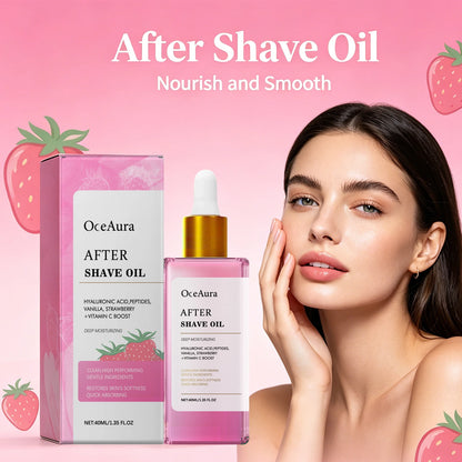 Strawberry Scented After Shave & Hair Removal Soothing Oil for Skin Hydration