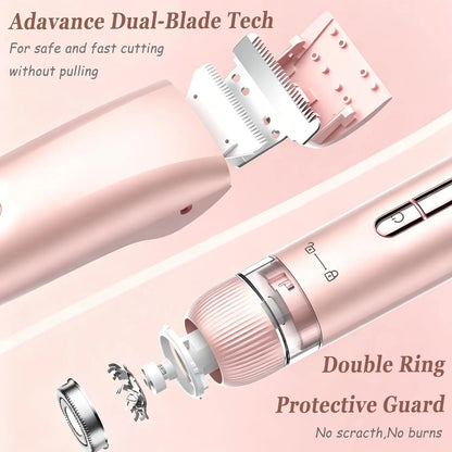 2-in-1 Waterproof Electric Bikini Trimmer & Body Shaver for Women