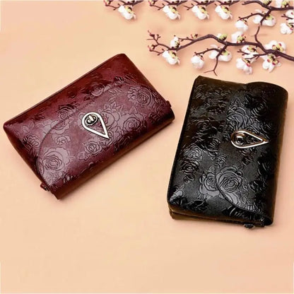 Luxury Floral Embossed Clutch