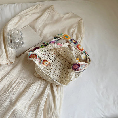 Luxury Boho Crochet Tote Bag