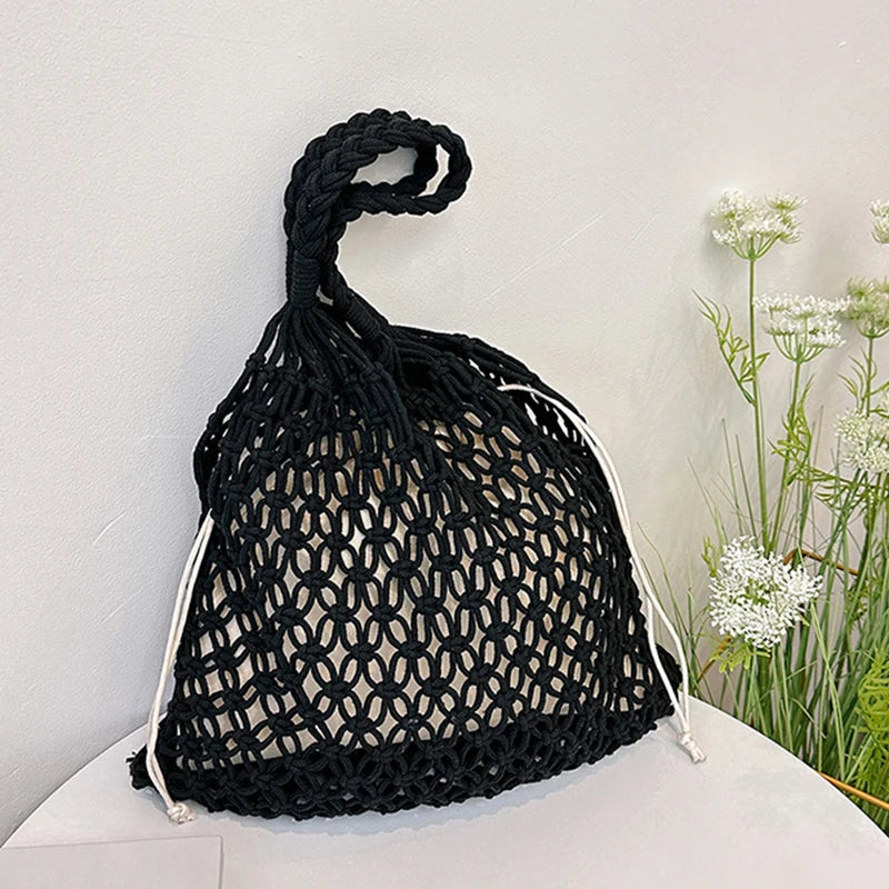 Luxury Boho Knitted Beach Tote