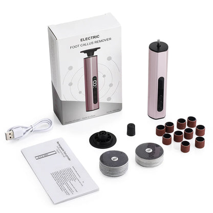 Electric Foot Callus Remover - Professional Rechargeable Pedicure Grinder