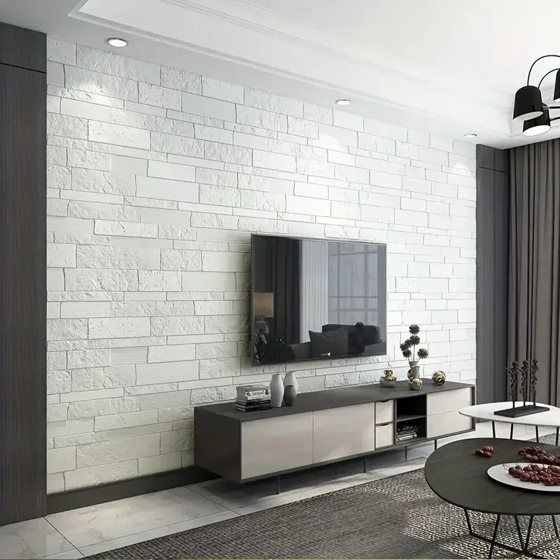 3D Brick Peel & Stick Wall Panels - Waterproof Self-Adhesive Decor