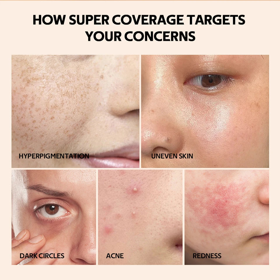 Full Coverage Waterproof Concealer - Matte Liquid Foundation - 10