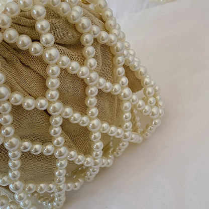 Luxury Retro Beaded Bucket Bag
