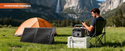 500W Portable Power Station 346Wh LiFePO4 Battery Solar Generator