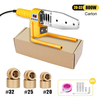 1000W/800W Plastic Pipe Welding Machine - 220V PPR PE PB Pipe Hot Melt Welder Kit
