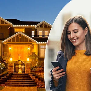Smart WiFi Outdoor Dimmer Plug with Remote for String Lights