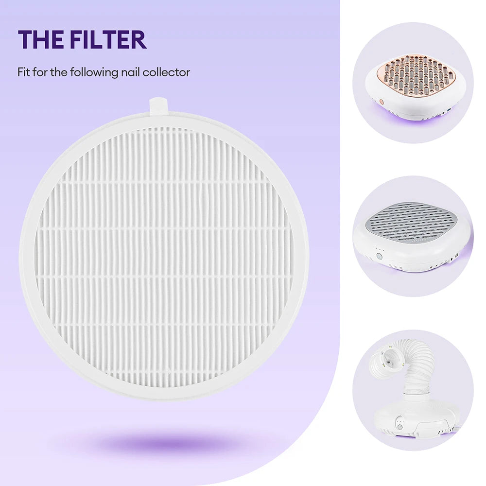 2-in-1 Brushless Nail Dust Collector Vacuum with LED Tube