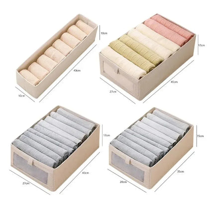 Foldable Wardrobe Clothes Organizer - Closet Drawer Divider