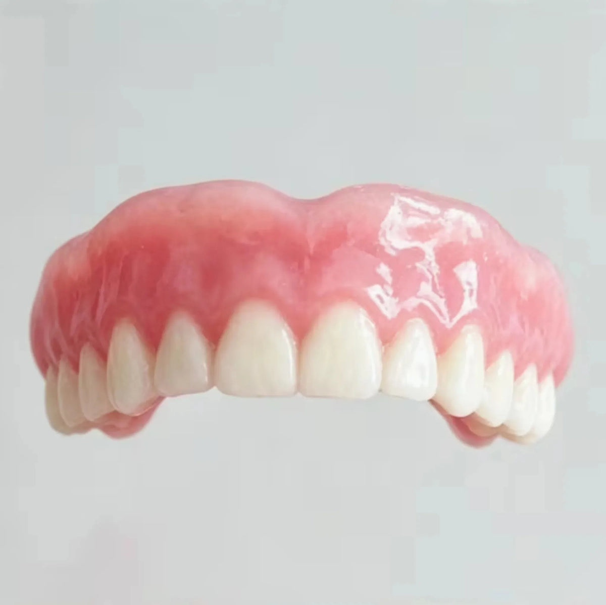 Natural Feel Silicone Denture Set - Comfortable Fit Upper & Lower False Teeth