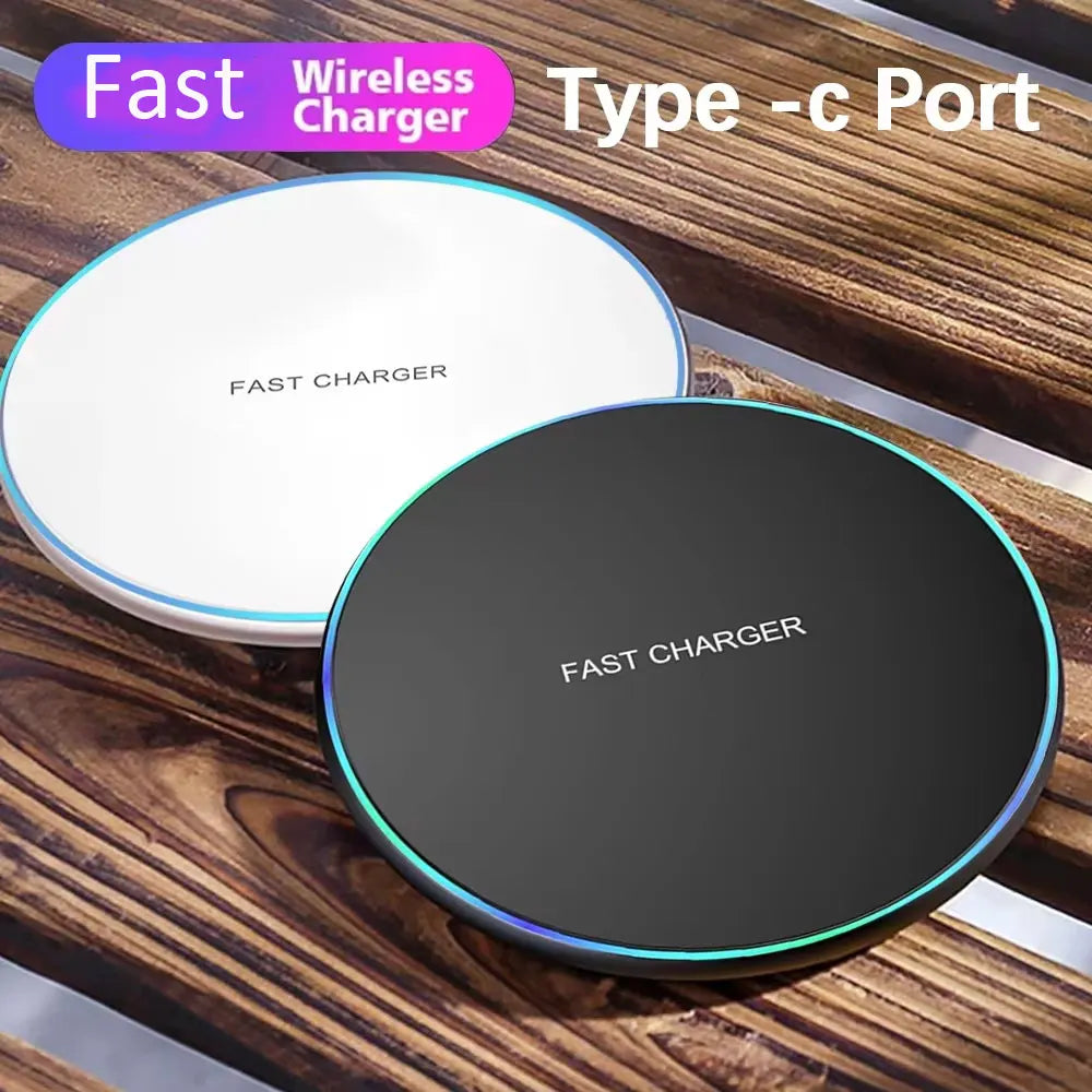 15W Fast Wireless Charging Pad - Universal Qi-Certified Charger for All Phones - 1