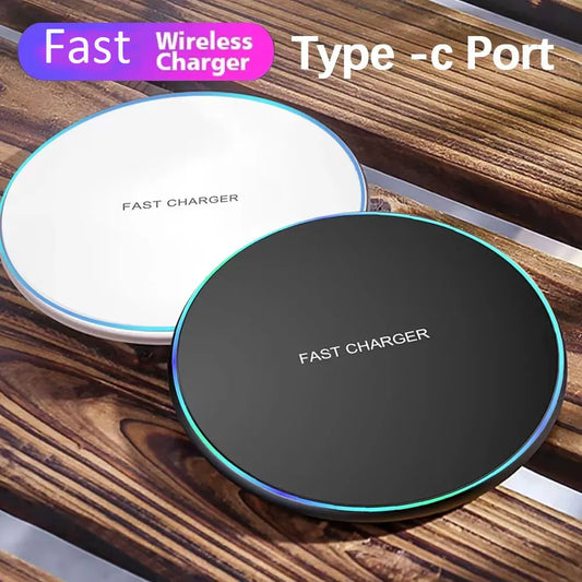 15W Fast Wireless Charging Pad - Universal Qi-Certified Charger for All Phones