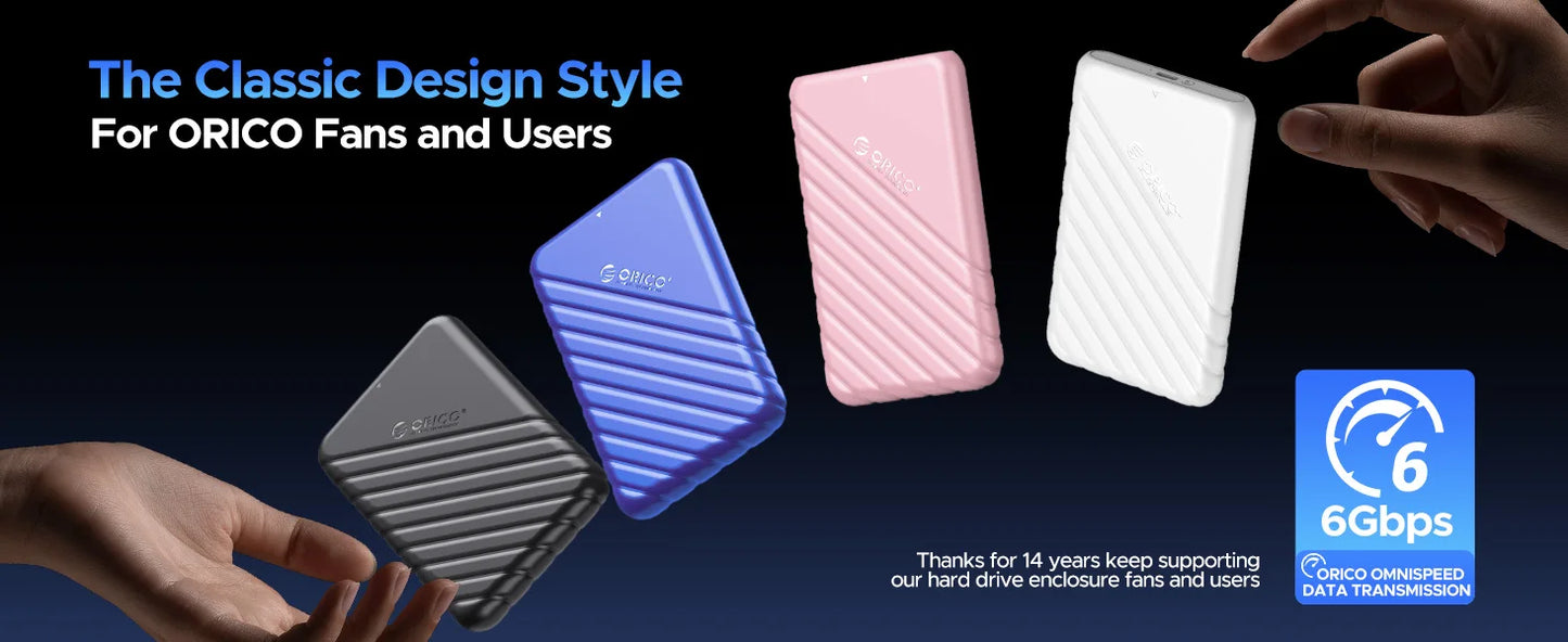 2.5" SATA to USB 3.0 External Hard Drive Enclosure Case for SSD/HDD