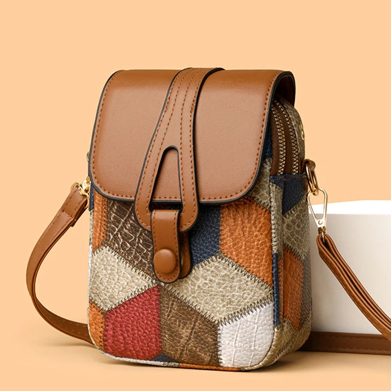 Luxury Stone Pattern Half-Moon Bag
