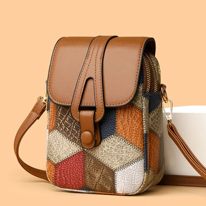 Luxury Stone Pattern Half-Moon Bag