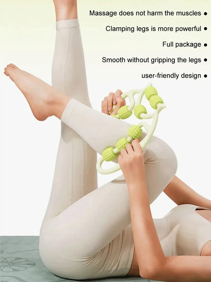 12-Wheel Leg Massager - Roller for Muscle Recovery & Slimming