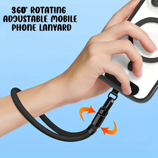 Universal Adjustable Phone Lanyard Crossbody & Wrist Strap 360° Rotating