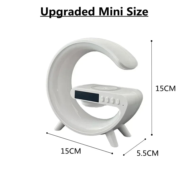 Multifunction 15W Wireless Charger, Bluetooth Speaker & RGB Alarm Clock - 6