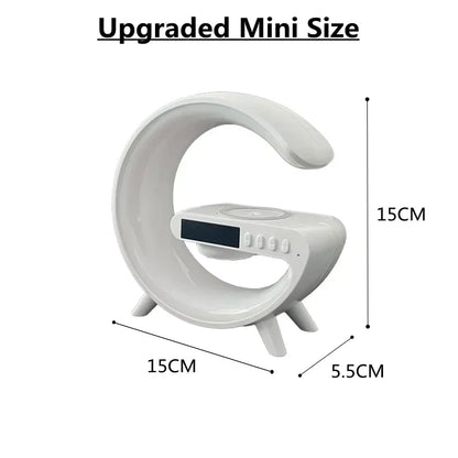 Multifunction 15W Wireless Charger, Bluetooth Speaker & RGB Alarm Clock