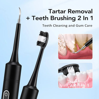 Electric Sonic Dental Calculus & Plaque Remover for Home Teeth Whitening