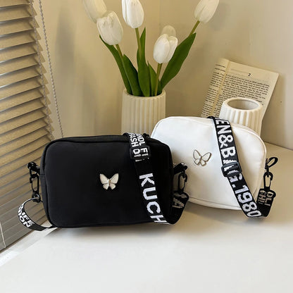 Luxury Quilted Nylon Crossbody Bag