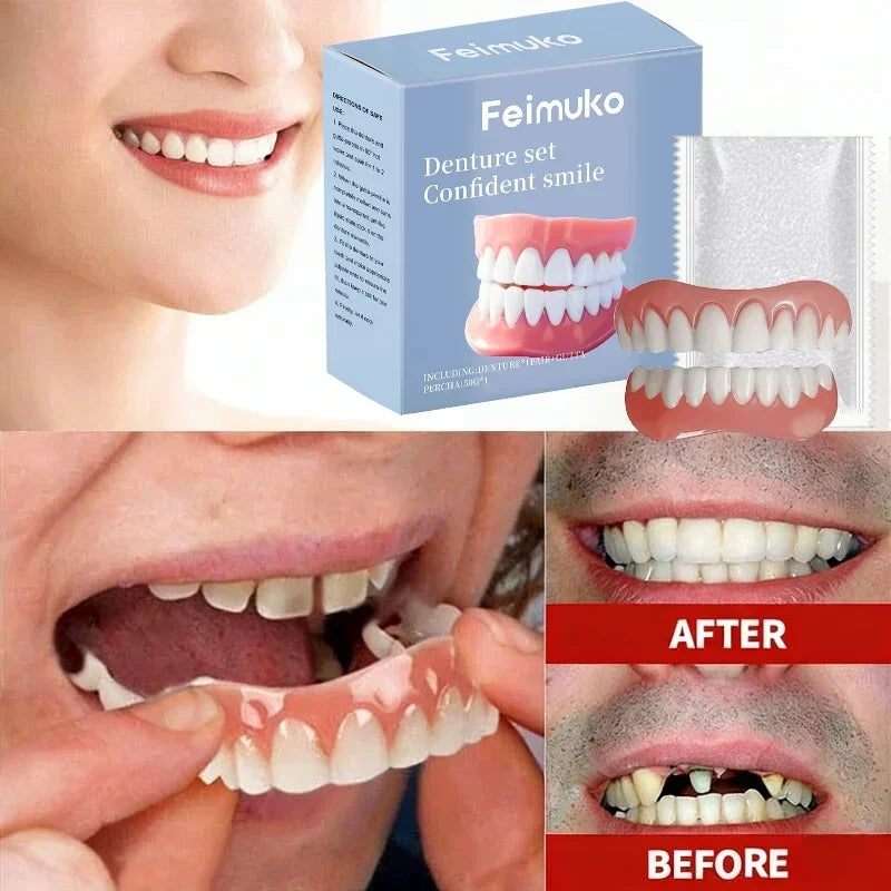 Premium Temporary Smile Veneers - Comfortable Fit for Missing or Chipped Teeth - 8