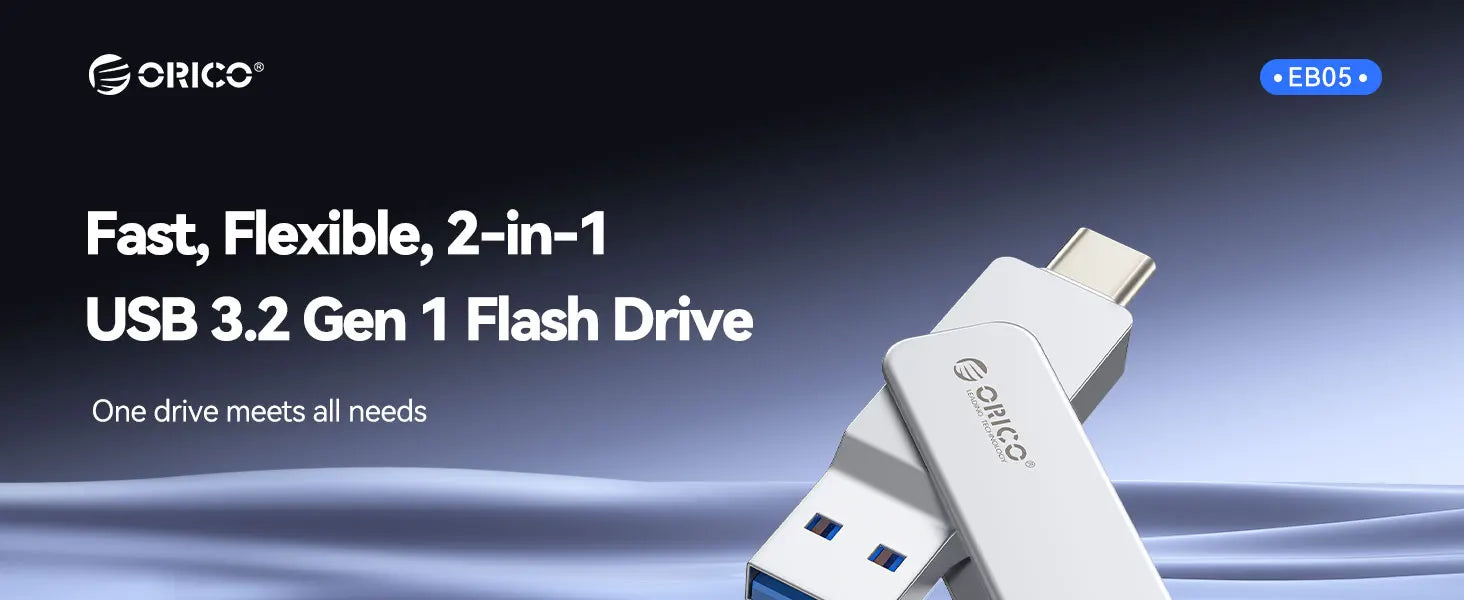Dual USB-C & USB-A Flash Drive - Fast 150MB/s Metal Thumb Drive for Phone - 7