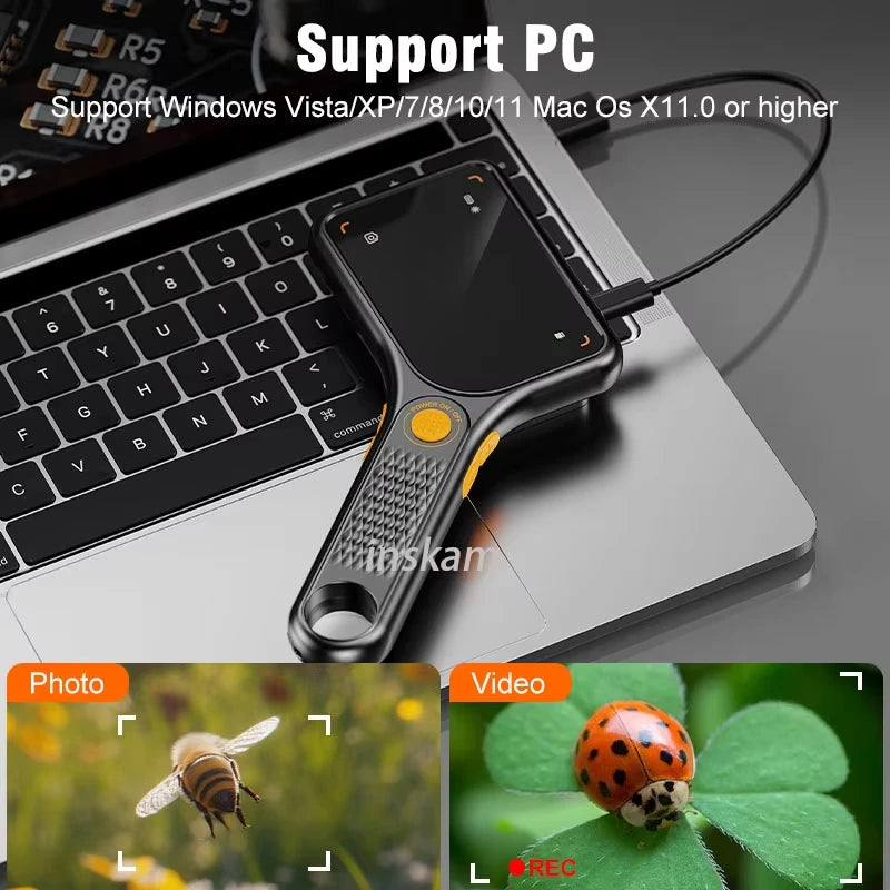 Handheld Digital Microscope 500X Autofocus with 3" IPS Screen