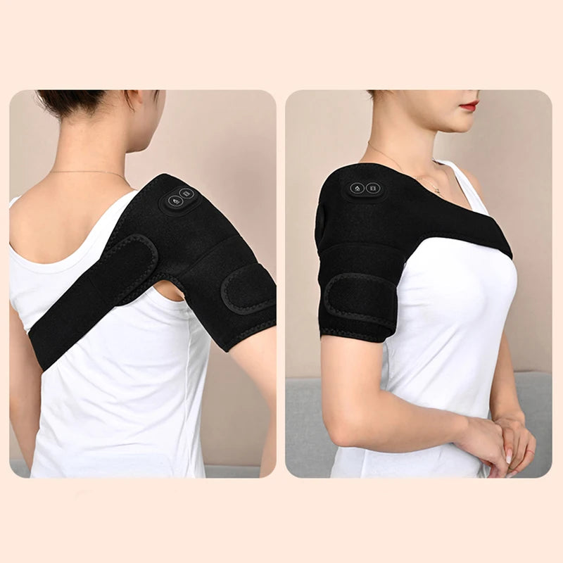 Heated Shoulder & Knee Massage Brace - Graphene Pain Relief - 12