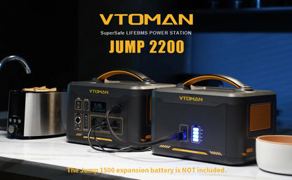 VTOMAN Portable Power Station 1548Wh LiFePO4 Solar Generator for Camping