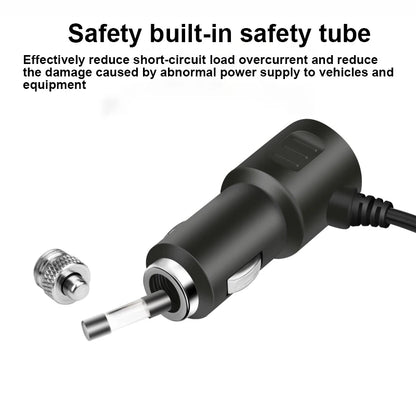 120W Super Fast Car Charger with 4-Port USB C Multi-Device Adapter