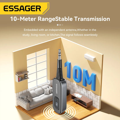 Essager 2-in-1 Bluetooth 5.1 Transmitter & Receiver for TV, Car & Audio