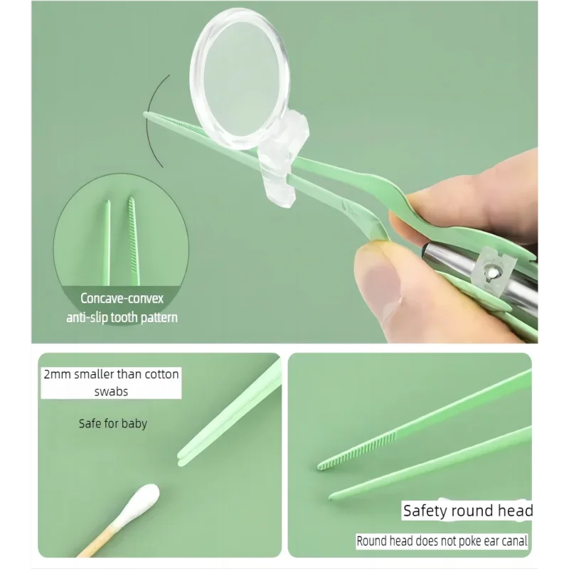 LED Illuminated Ear Wax Removal Kit - Professional Stainless Steel Ear Cleaning Tool