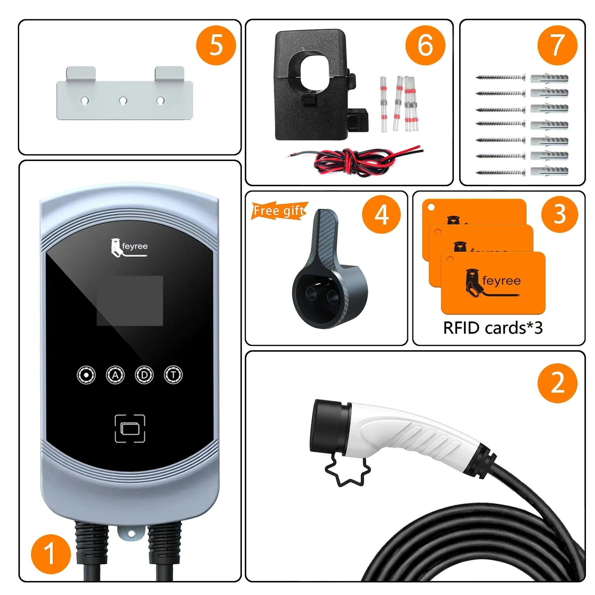 Smart EV Charging Station: Type 2 Wallbox with WiFi, App & Load Balancing - 34