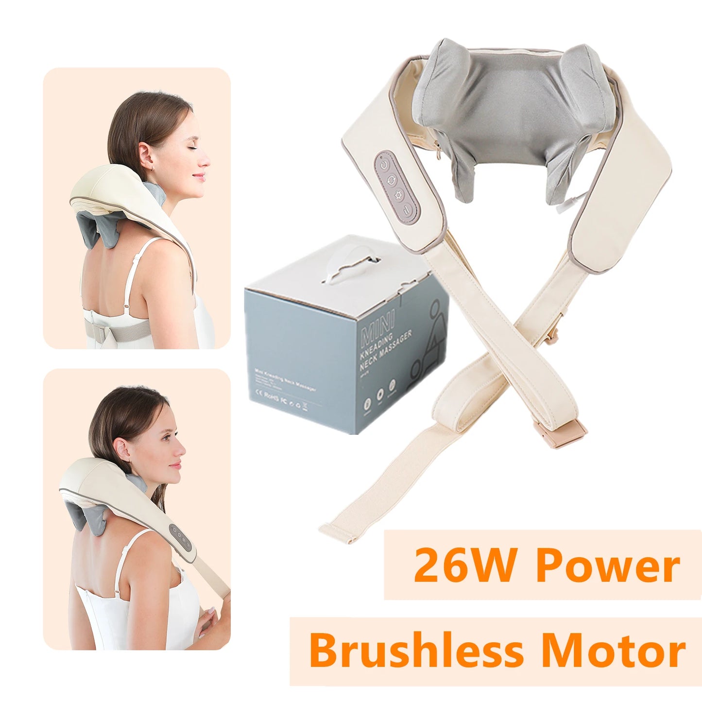 Brushless Neck & Shoulder Massager for Deep Trapezius Relief